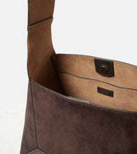 Jimmy Choo Diamond Medium suede and leather tote bag