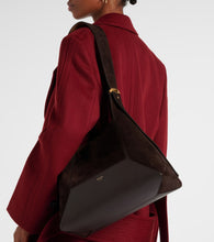 Jimmy Choo Diamond Medium suede and leather tote bag