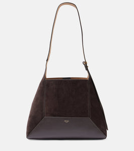 Jimmy Choo Diamond Medium suede and leather tote bag. Shop Jimmy Choo Shoulder Bags for women now.
