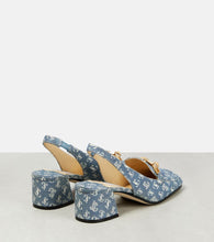 Jimmy Choo Diamond Tilda 45 denim slingback pumps