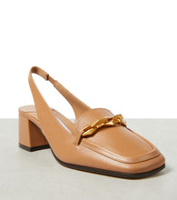 Jimmy Choo Diamond Tilda 45 leather slingback pumps