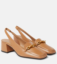 Jimmy Choo Diamond Tilda 45 leather slingback pumps - Jimmy Choo Diamond Tilda 45 皮革露跟高跟鞋