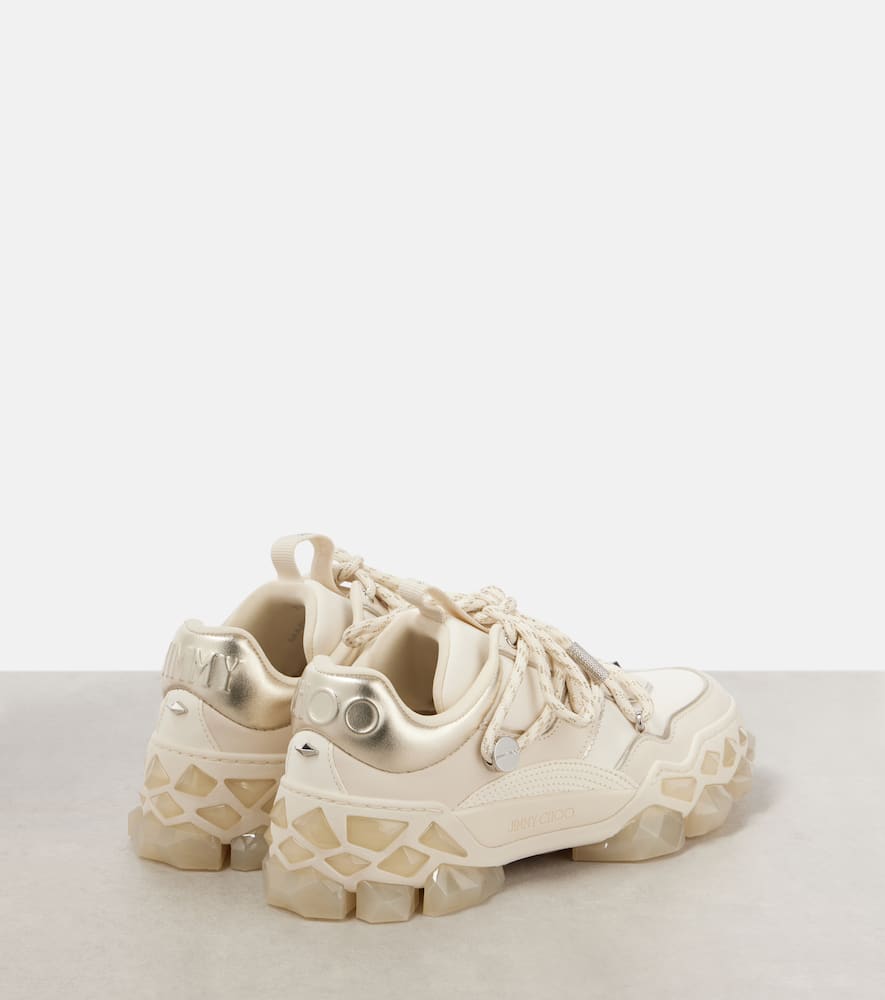 Jimmy Choo Diamond X II F leather sneakers