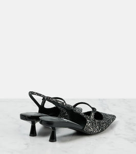 Jimmy Choo Didi 45 sequined slingback pumps