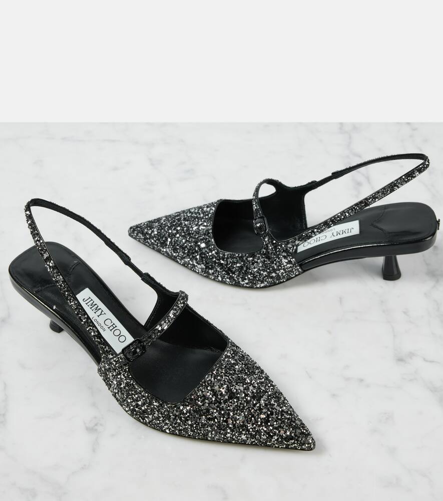 Jimmy Choo Didi 45 sequined slingback pumps