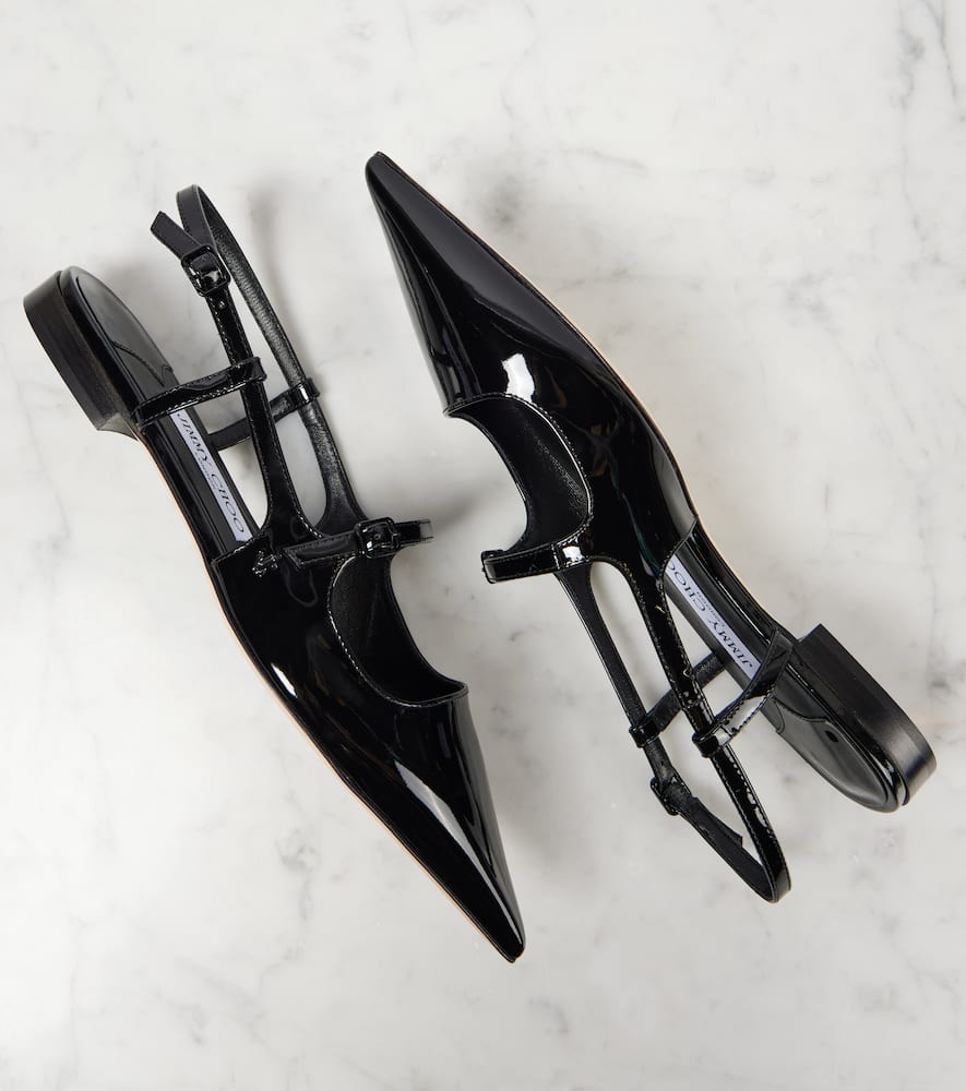 Jimmy Choo Didi patent leather Mary Jane flats