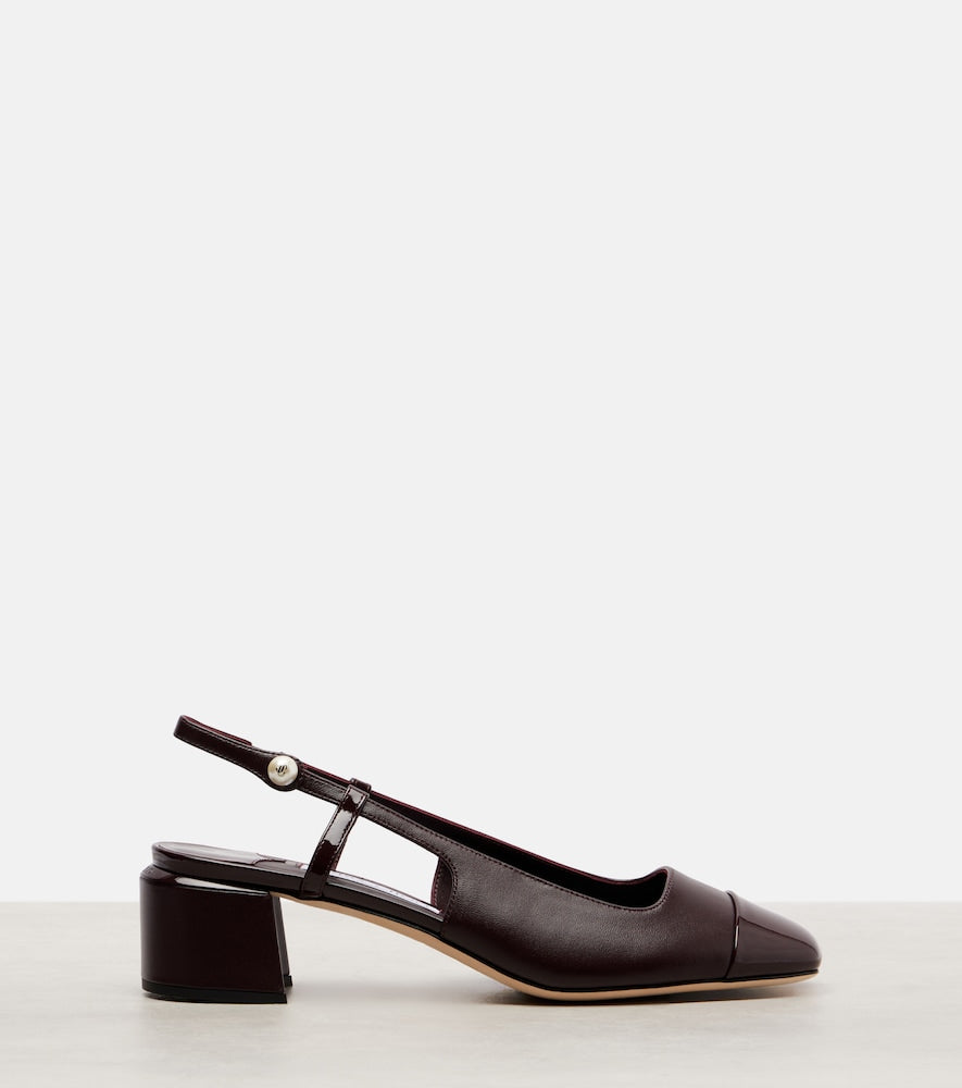 Jimmy Choo Elisa 45 leather slingback pumps