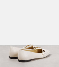 Jimmy Choo Elisa embellished leather ballet flats