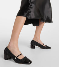 Jimmy Choo Elisa glitter Mary Jane pumps