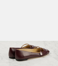 Jimmy Choo Elisa leather Mary Jane flats