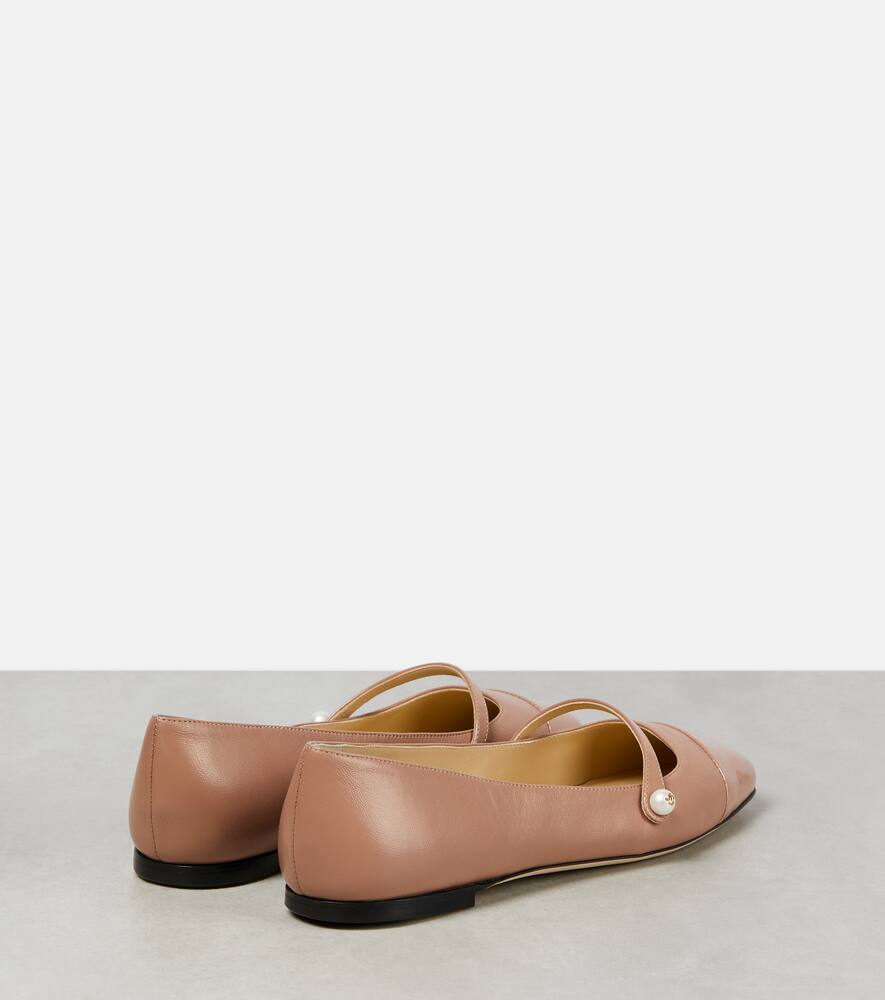 Jimmy Choo Elisa leather ballet flats
