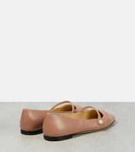 Jimmy Choo Elisa leather ballet flats