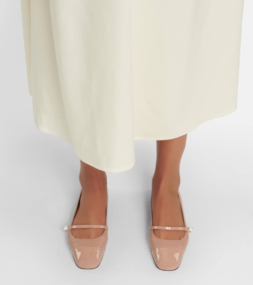 Jimmy Choo Elisa leather ballet flats