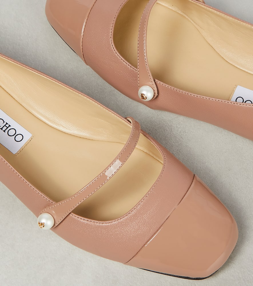 Jimmy Choo Elisa leather ballet flats