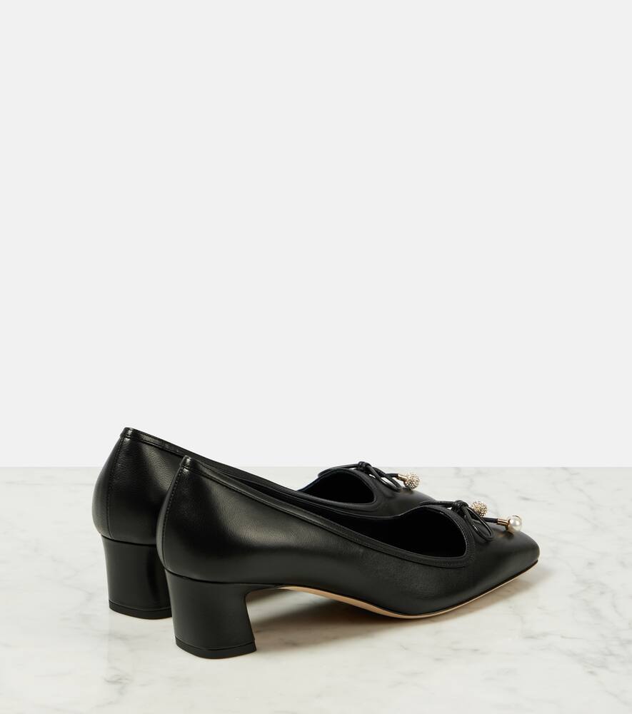 Jimmy Choo Elme 45 embellished leather pumps