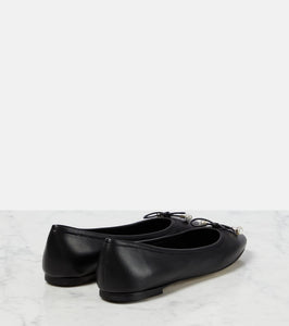 Jimmy Choo Elme embellished leather ballet flats