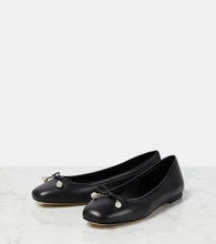 Jimmy Choo Elme embellished leather ballet flats