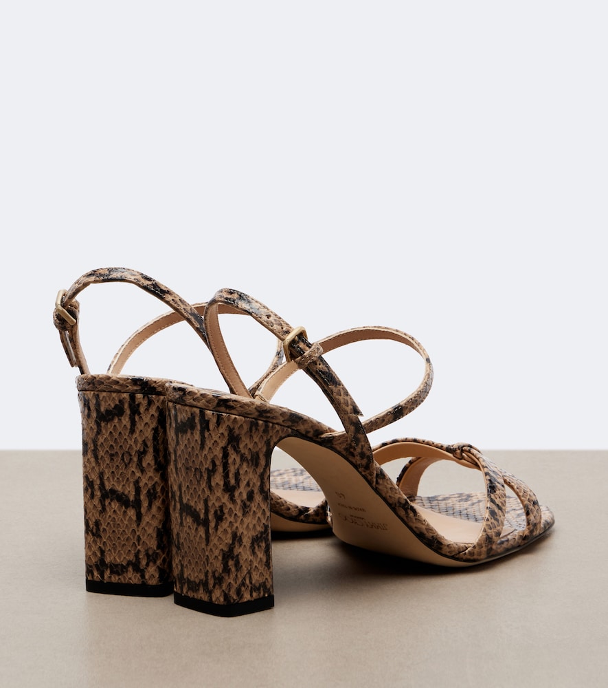 Jimmy Choo Elsy snake-effect leather slingback sandals