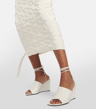 Jimmy Choo Elyna leather wedge sandals