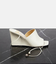 Jimmy Choo Elyna leather wedge sandals