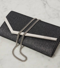 Jimmy Choo Emmie metallic clutch