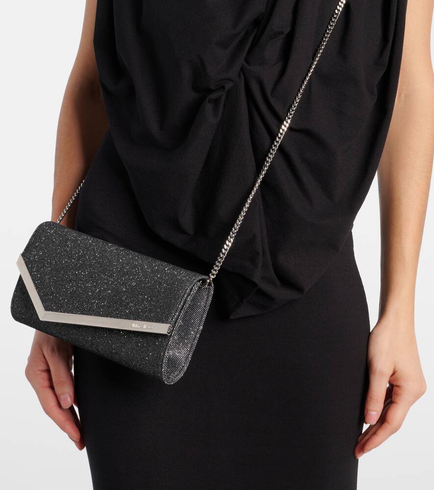 Jimmy Choo Emmie metallic clutch
