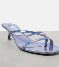 Jimmy Choo Etana 50 metallic leather mules