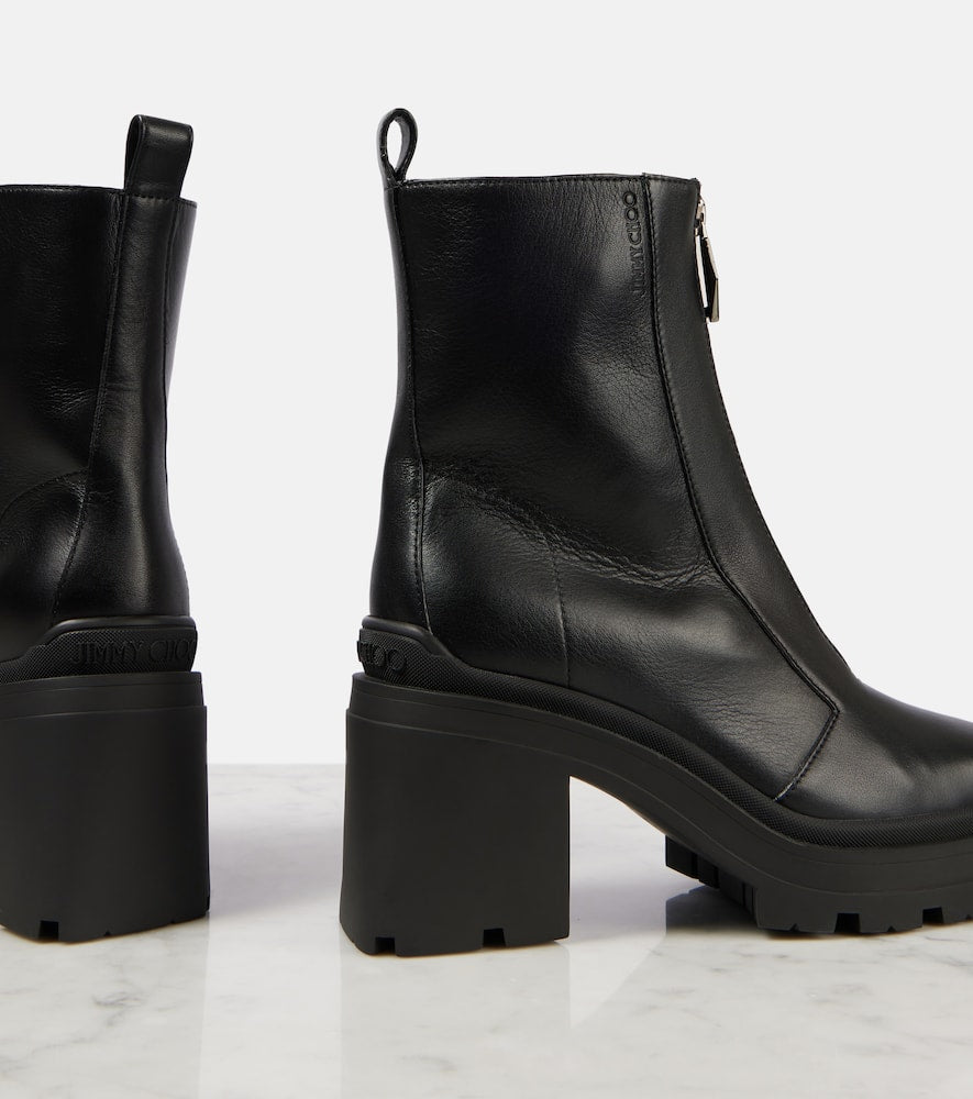 Jimmy Choo Eugenie 80 leather ankle boots