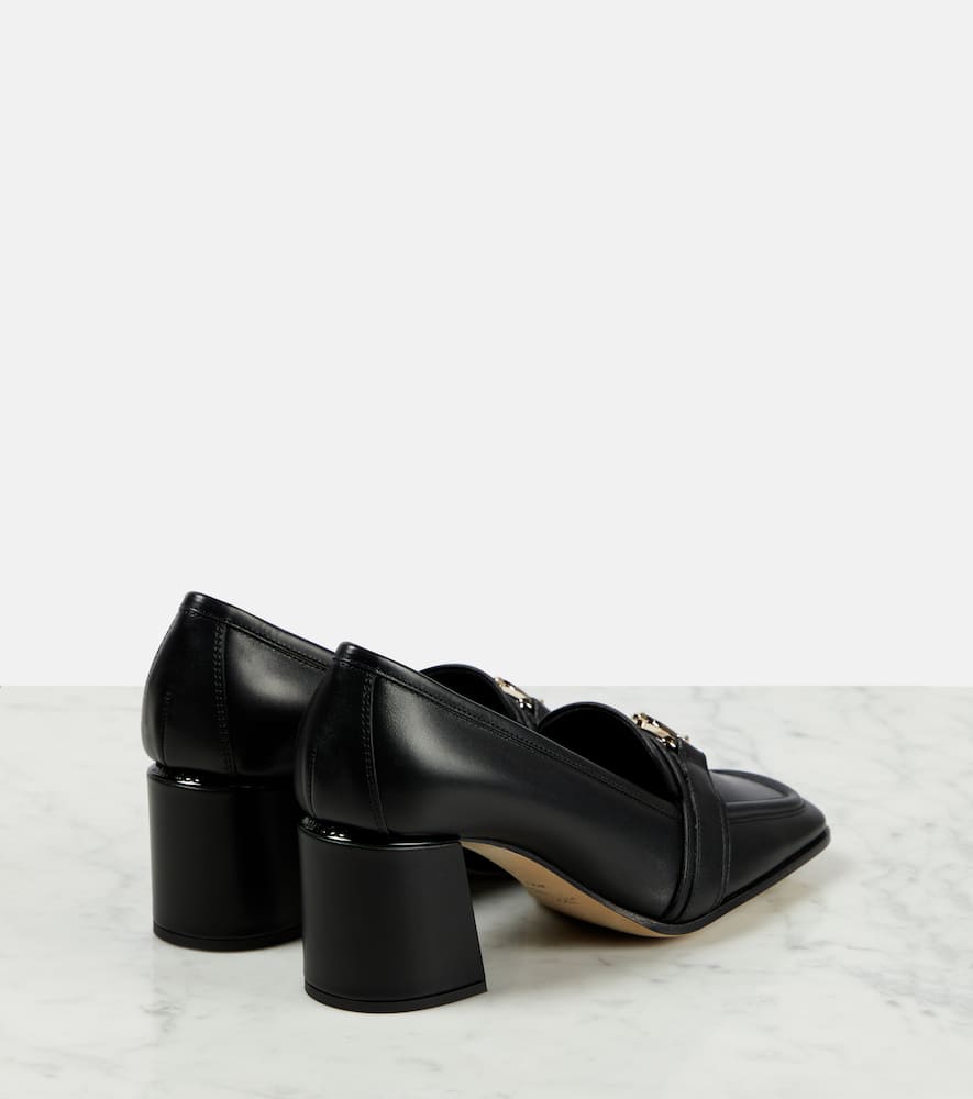 Jimmy Choo Evin 65 leather loafer pumps
