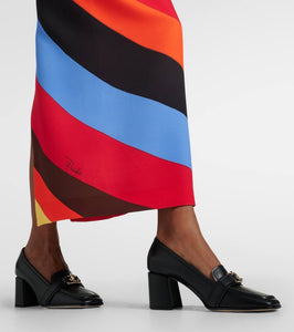 Jimmy Choo Evin 65 leather loafer pumps