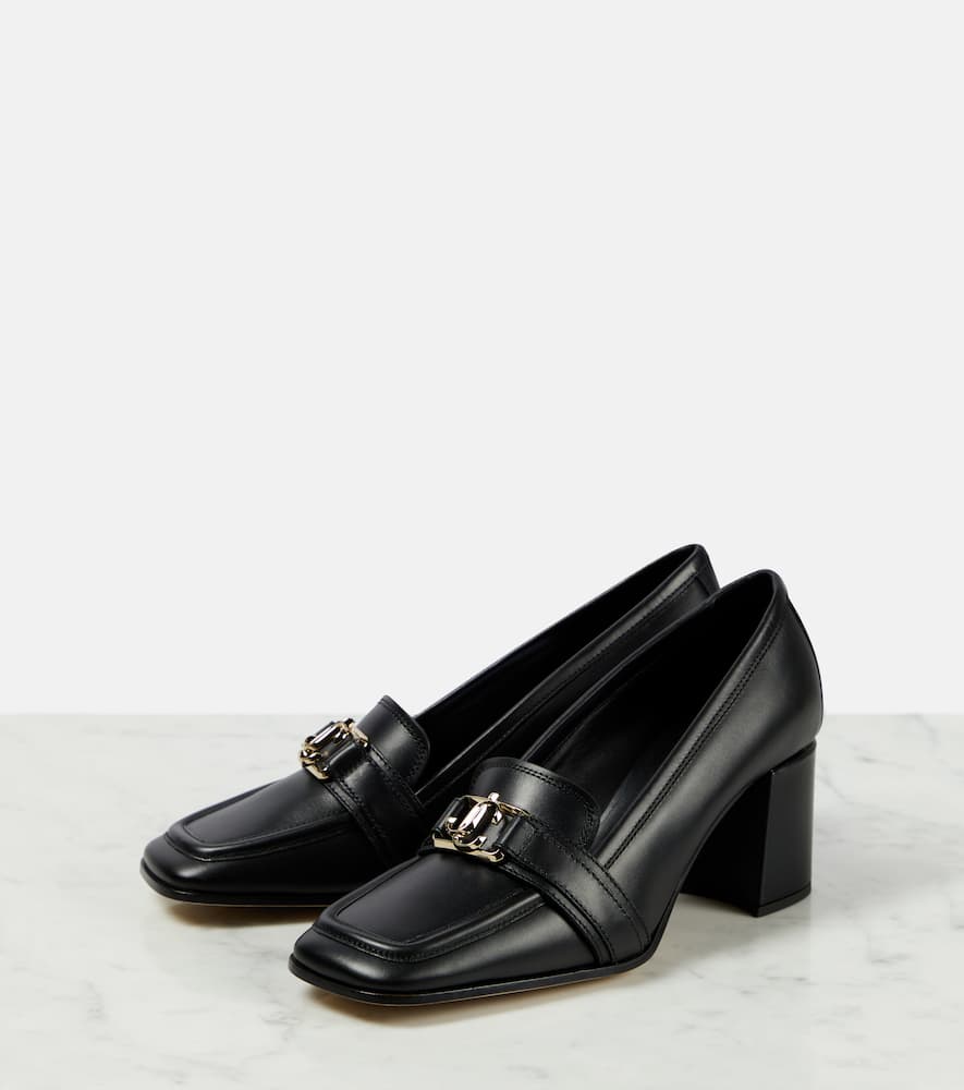 Jimmy Choo Evin 65 leather loafer pumps