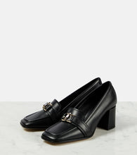 Jimmy Choo Evin 65 leather loafer pumps