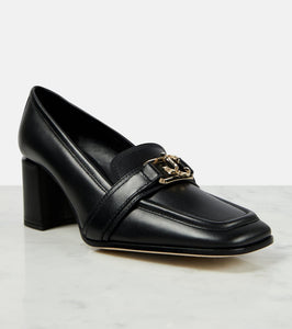 Jimmy Choo Evin 65 leather loafer pumps