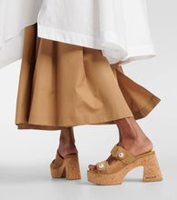 Jimmy Choo Fayence 95 suede platform mules