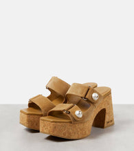 Jimmy Choo Fayence 95 suede platform mules