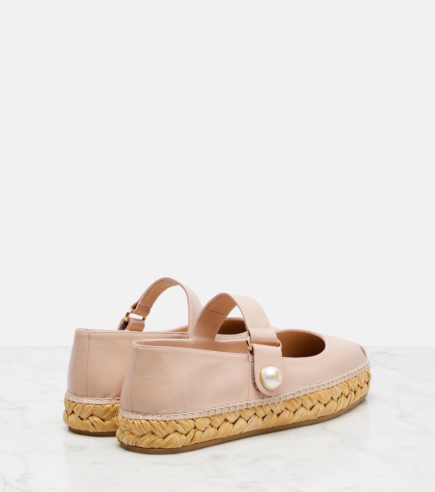 Jimmy Choo Fayence leather espadrilles