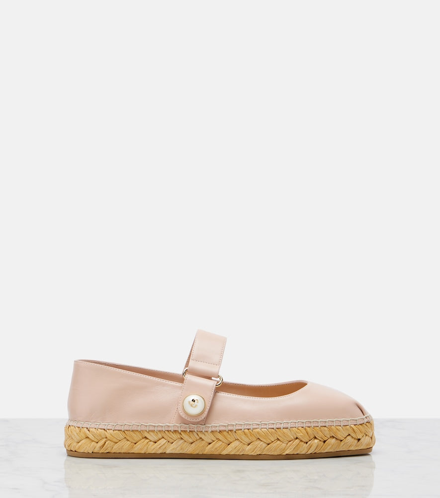 Jimmy Choo Fayence leather espadrilles