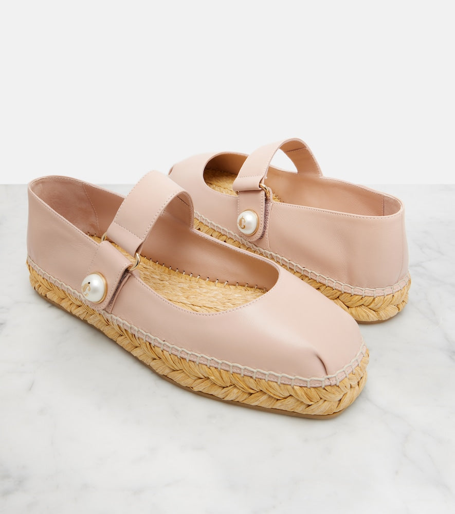 Jimmy Choo Fayence leather espadrilles