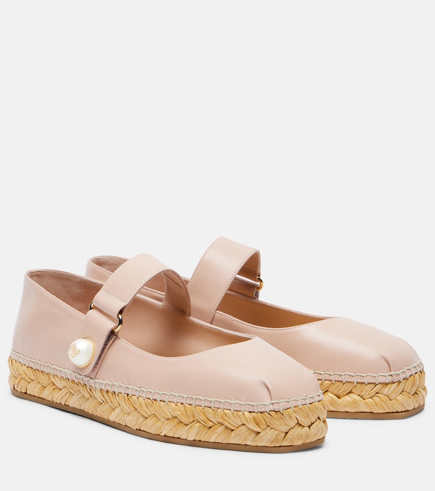 Jimmy Choo Fayence leather espadrilles