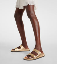 Jimmy Choo Fayence metallic leather sandals