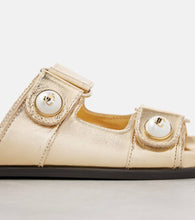 Jimmy Choo Fayence metallic leather sandals