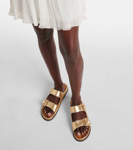 Jimmy Choo Fayence metallic leather sandals