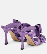 Jimmy Choo Flaca 100 satin mules