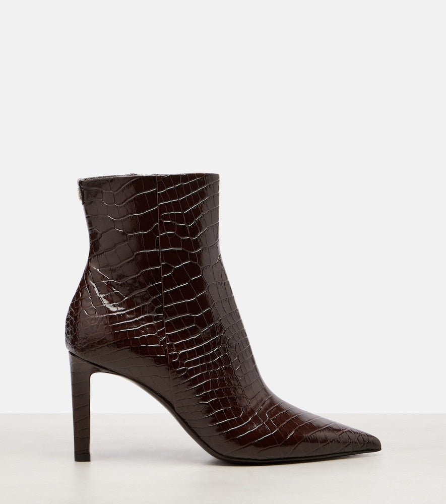 Jimmy Choo Frankie 85 leather ankle boots