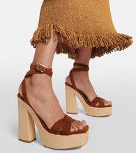 Jimmy Choo Gaia 140 suede platform sandals