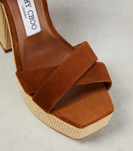 Jimmy Choo Gaia 140 suede platform sandals