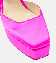 Jimmy Choo Gaia satin platform pumps