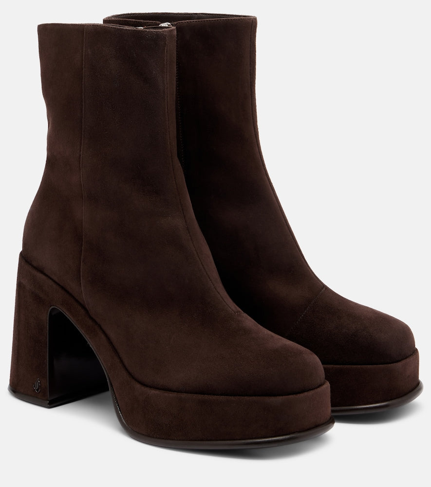 Jimmy Choo Hadi suede platform ankle boots