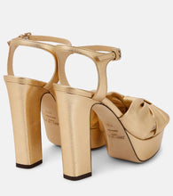 Jimmy Choo Heloise 120 leather platform sandals