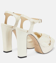 Jimmy Choo Heloise 120 patent leather platform sandals